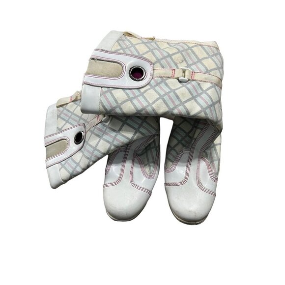 Timberland Multicolored Flat Winter Boots Genuine Leather Upper Size 5.5 - Picture 2 of 7